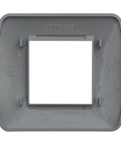 Placca Plastica Serie Space 2P Colore Silver Satinato Compatibile Con Bticino Living Light