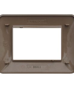 Placca Plastica Serie Space 3P Colore Oro Satinato Compatibile Con Bticino Living Light