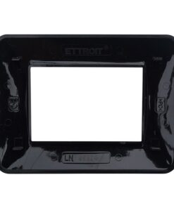 Alternative view of Placca Plastica Serie Space 3P Colore Nero Satinato Compatibile Con Bticino Living Light