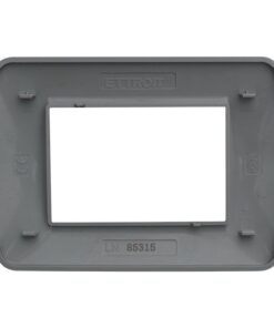 Placca Plastica Serie Space 3P Colore Silver Satinato Compatibile Con Bticino Living Light