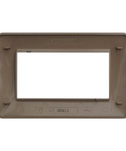 Placca Plastica Serie Space 4P Colore Oro Satinato Compatibile Con Bticino Living Light