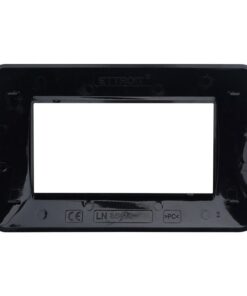 Placca Plastica Serie Space 4P Colore Nero Satinato Compatibile Con Bticino Living Light