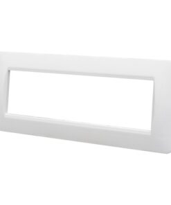 Alternative view of Placca Plastica Serie Space 7P Colore Bianco Satinato Compatibile Con Bticino Living Light