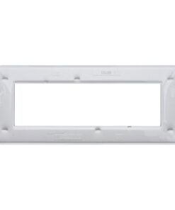 Placca Plastica Serie Space 7P Colore Bianco Satinato Compatibile Con Bticino Living Light