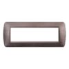 Placca Plastica Serie Space 7P Colore Bronzo Satinato Compatibile Con Bticino Living Light
