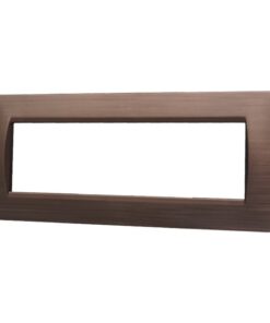 Placca Plastica Serie Space 7P Colore Bronzo Satinato Compatibile Con Bticino Living Light