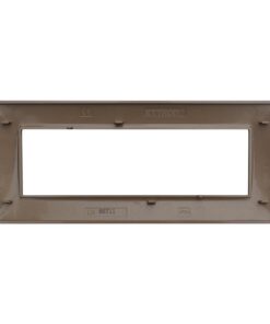 Placca Plastica Serie Space 7P Colore Oro Satinato Compatibile Con Bticino Living Light
