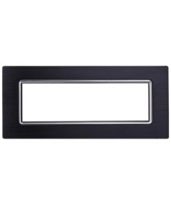 Alternative view of Placca In Alluminio Serie Space 7P Colore Nero Compatibile Con Bticino Living Light