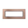 Placca In Alluminio Serie Space 7P Colore Oro Compatibile Con Bticino Living Light