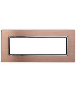 Placca In Alluminio Serie Space 7P Colore Oro Compatibile Con Bticino Living Light