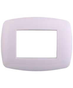 Placca Slim Serie Space 3P Colore Bianco Compatibile Con Bticino Living Light