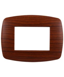 Placca Slim Serie Space 3P Colore Radica Compatibile Con Bticino Living Light