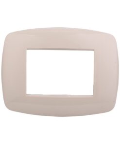 Placca Slim Serie Space 3P Colore Sabbia Compatibile Con Bticino Living Light