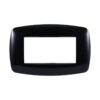Placca Slim Serie Space 4P Colore Nero Compatibile Con Bticino Living Light