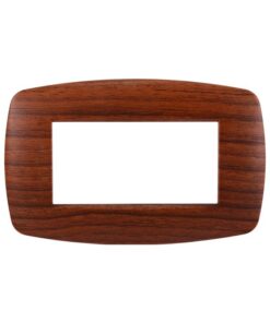 Placca Slim Serie Space 4P Colore Radica Compatibile Con Bticino Living Light