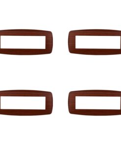 Placca Slim Serie Space 7P Colore Radica Compatibile Con Bticino Living Light