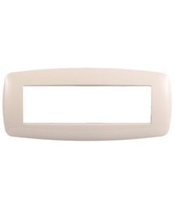 Placca Slim Serie Space 7P Colore Sabbia Compatibile Con Bticino Living Light