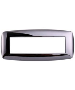 Placca Slim Serie Space 7P Colore Cromato Lucido Compatibile Con Bticino Living Light