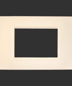 Placca Plastica Quadrata Serie Space 3P Colore Sabbia Compatibile Con Bticino Living Light