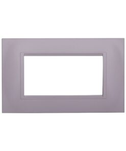 Placca Plastica Quadrata Serie Space 4P Colore Bianco Compatibile Con Bticino Living Light