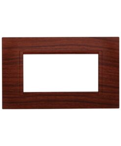 Placca Plastica Quadrata Serie Space 4P Colore Radica Compatibile Con Bticino Living Light