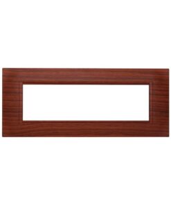 Placca Plastica Quadrata Serie Space 7P Colore Radica Compatibile Con Bticino Living Light