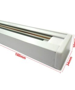 Sistema Binario Guida Da 1 Metro Colore Bianco Mono Fase Per Faretti Led A Binario