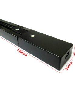 Sistema Binario Guida Da 1 Metro Colore Nero Mono Fase Per Faretti Led A Binario