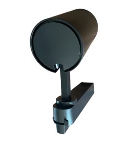 2 Pezzi Faro Led Binario Monofase 30W 2600LM 220V, Corpo Nero, Luce Bianco Neutro 4000K, Angolo 36° CRI>90, D80X138mm