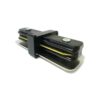 Giunto Lineare a I Connettore Per Binario Illuminazione Faretti Led Modello I Colore Nero Per Mono Fase