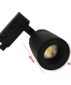 Alternative view of Faro Lampada Led A Binario 10W Bianco Caldo 2700K Angolo Luce Regolabile Da 24 a 60 Gradi Corpo Carcassa Nero