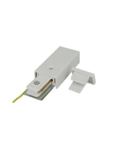 Kit Connettore Alimentazione e Terminale Chiusura Per Binario Guida Mono Fase Colore Bianco