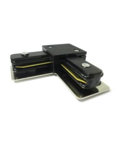 Giunto a L Connettore Per Binario Dei Faretti Led A Binario Modello L Colore Nero Per Mono Fase