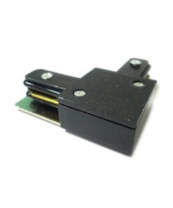 Giunto a L Connettore Per Binario Dei Faretti Led A Binario Modello L Colore Nero Per Mono Fase