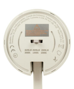 Faro Lampada Led A Binario 30W 2800lm Trifase CCT Angolo Luce 50° CRI>90 UGR<19 Carcassa Bianca 3000K 4000K 6000K 3 In 1 D80X157mm