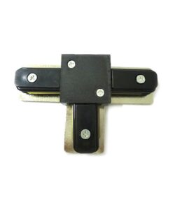 Giunto a T Connettori Per Binario Dei Faretti Led A Binario Modello T Colore Nero Per Mono Fase