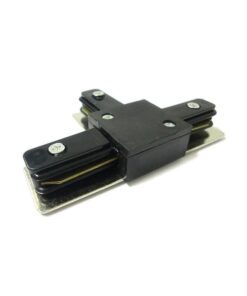 Giunto a T Connettori Per Binario Dei Faretti Led A Binario Modello T Colore Nero Per Mono Fase