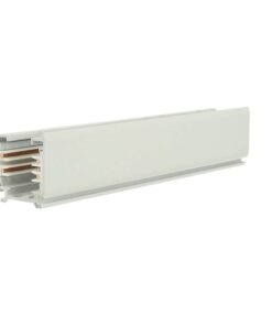 Sistema Illuminazione Binario Trifase Bianco, Binario Connettori Giunti Accessori (Binario 3M)