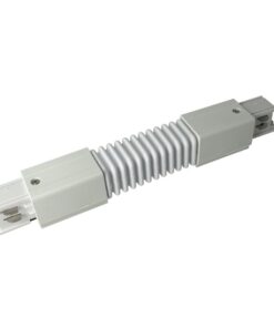 Sistema Illuminazione Binario Trifase Bianco, Binario Connettori Giunti Accessori (Giunto Lineare Lungo Forma I)