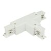 Sistema Illuminazione Binario Trifase Bianco, Binario Connettori Giunti Accessori (Giunto Forma T Sinistro)