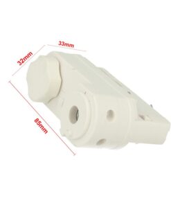 Sistema Illuminazione Binario Trifase Bianco, Binario Connettori Giunti Accessori (Testa Alimentazione Del Faro)