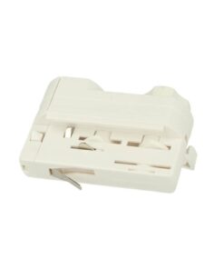 Sistema Illuminazione Binario Trifase Bianco, Binario Connettori Giunti Accessori (Testa Alimentazione Del Faro)