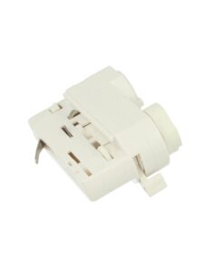 Sistema Illuminazione Binario Trifase Bianco, Binario Connettori Giunti Accessori (Testa Alimentazione Del Faro)