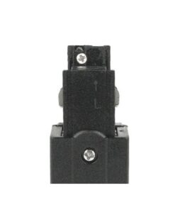 Kit Connettore Alimentazione Sinistra + Terminale Chiusura Colore Nero Per Binario Guida Trifase CB40203