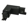 Connettore Giunto Forma L Sinistro Colore Nero Per Barra Sistema Binario Trifase CB40203