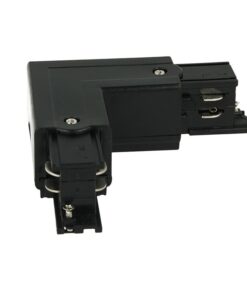 Connettore Giunto Forma L Sinistro Colore Nero Per Barra Sistema Binario Trifase CB40203