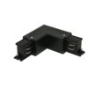 Connettore Giunto Forma L Destro Colore Nero Per Barra Sistema Binario Trifase CB40203