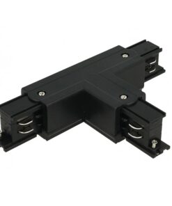 Connettore Giunto Forma T Sinistro Colore Nero Per Barra Sistema Binario Trifase CB40203