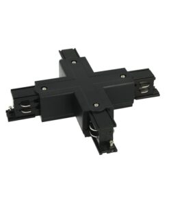 Connettore Giunto Forma X Colore Nero Per Barra Sistema Binario Trifase CB40203