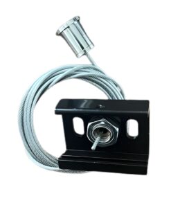 Kit Cavo Sospensione Per Binario Trifase Colore Nero Filo Da 150cm Per Un Lato CB40203